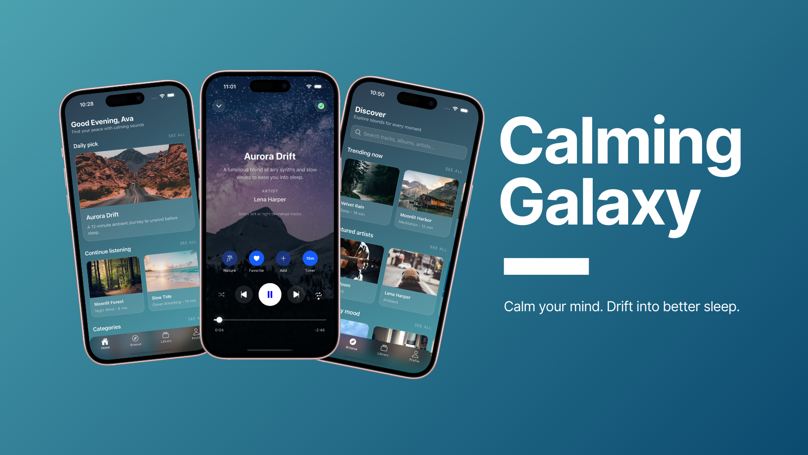 Calming Galaxy app banner