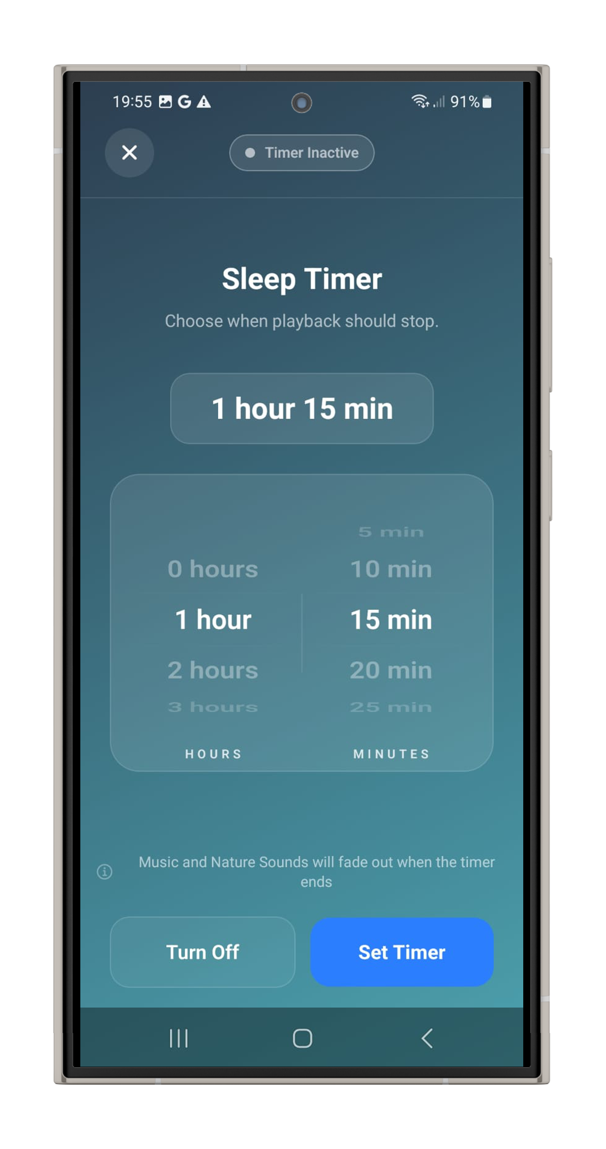Player with sleep timer